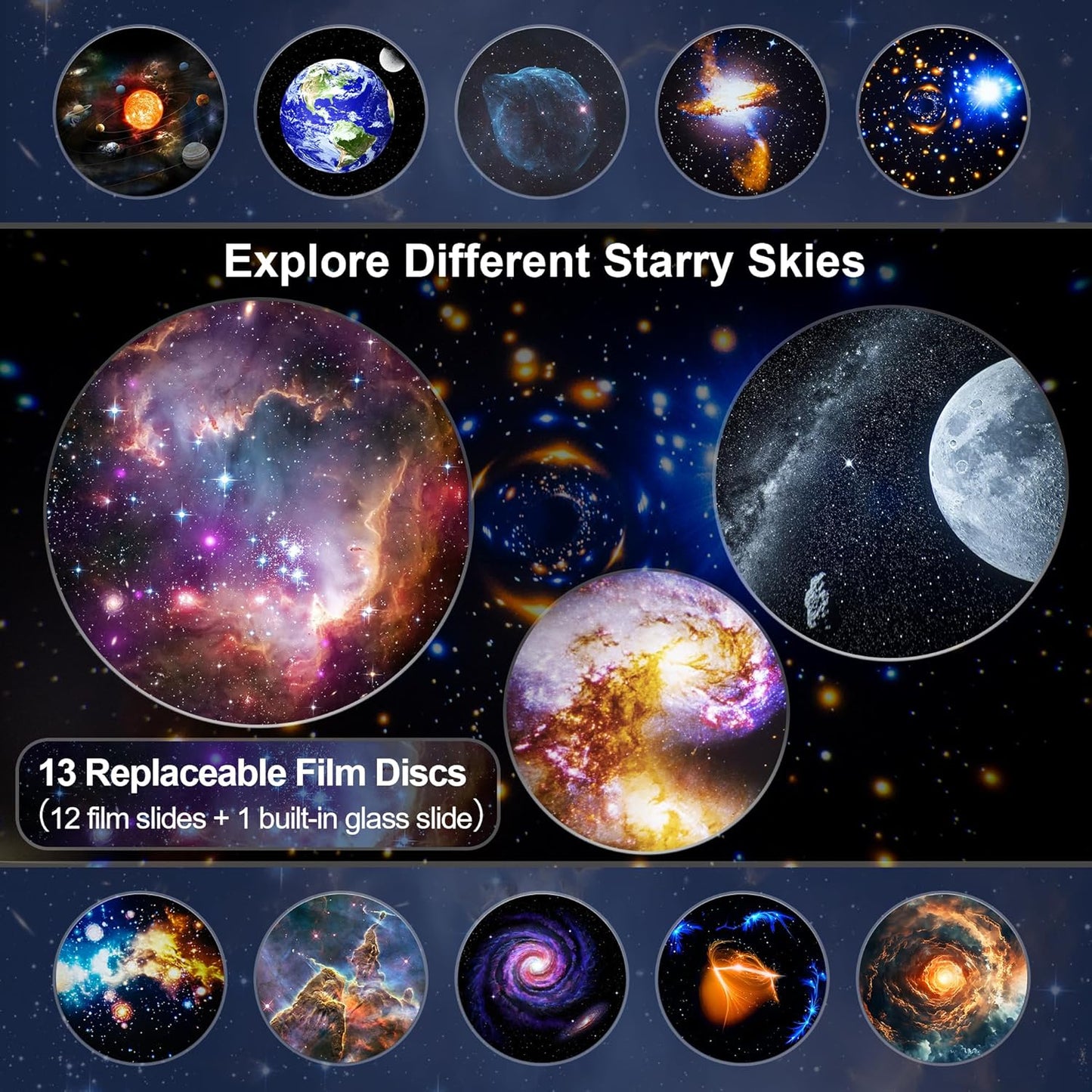 Planetarium Projector Pro — 13-in-1 Galaxy Light